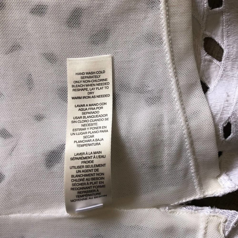 WHBM White Lace Halter Bustier Corset Top - Size 0 - Picture 7 of 10